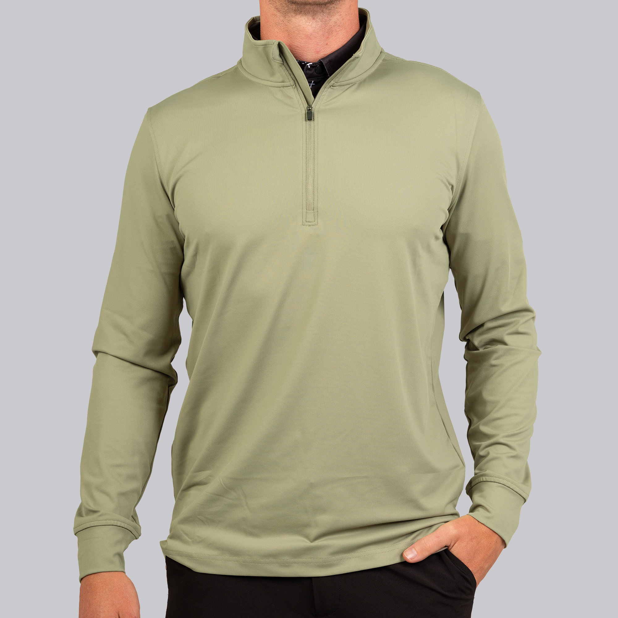 メンズウェア BRINGING golf wear Bellevue Golf Club Men's Sport-Tek Sport-Wick Textured 1/4 Zip
