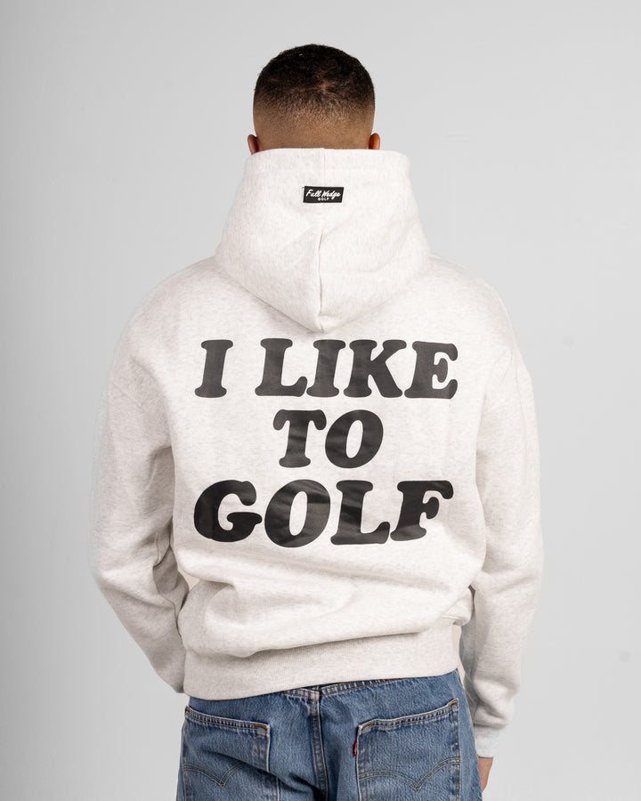 I Like To Golf Hoodie - Heather Grey