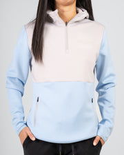 Smokey Blue Q-Zip Hoodie (W)