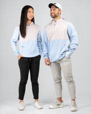 Smokey Blue Q-Zip Hoodie