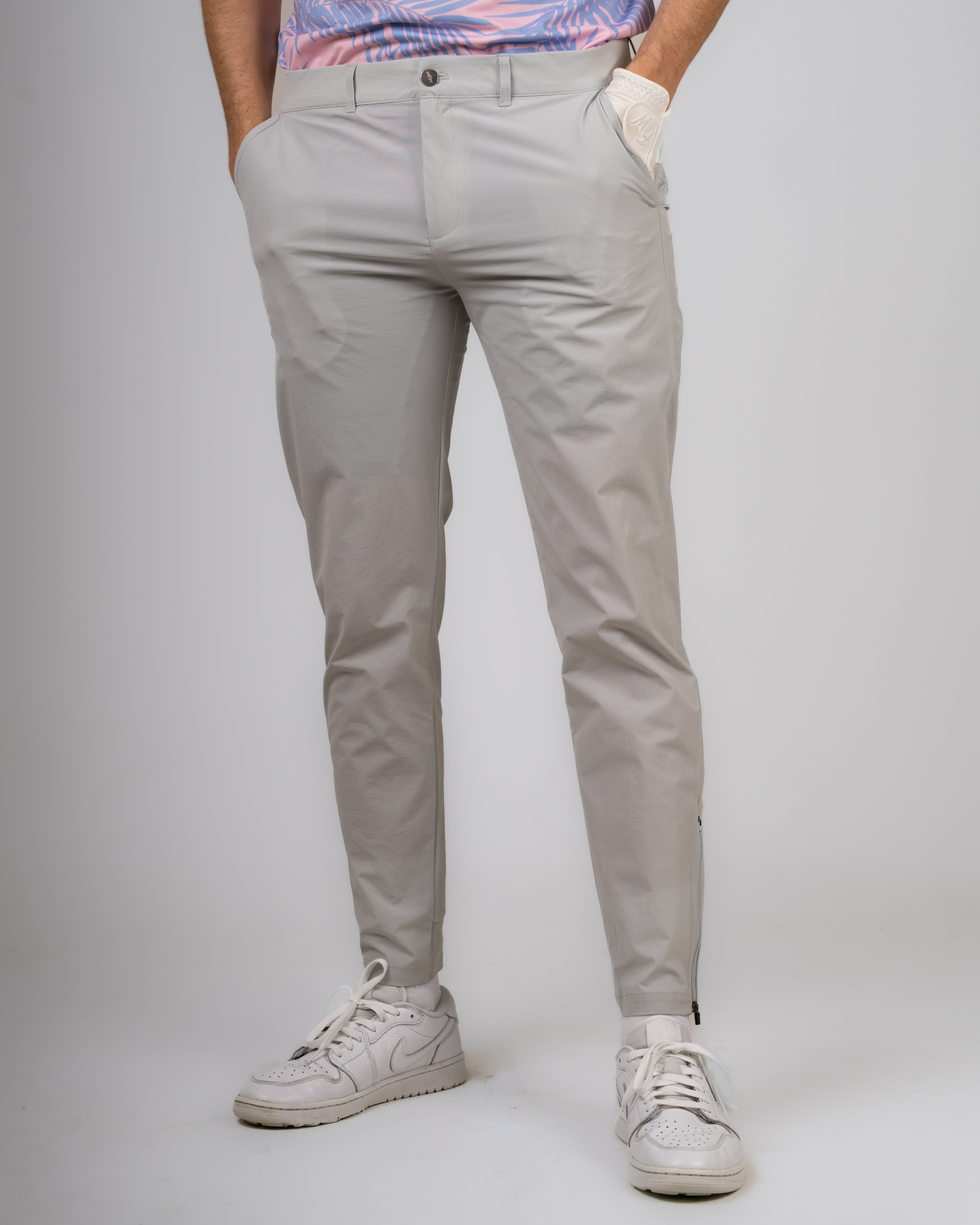 Light grey clearance golf trousers