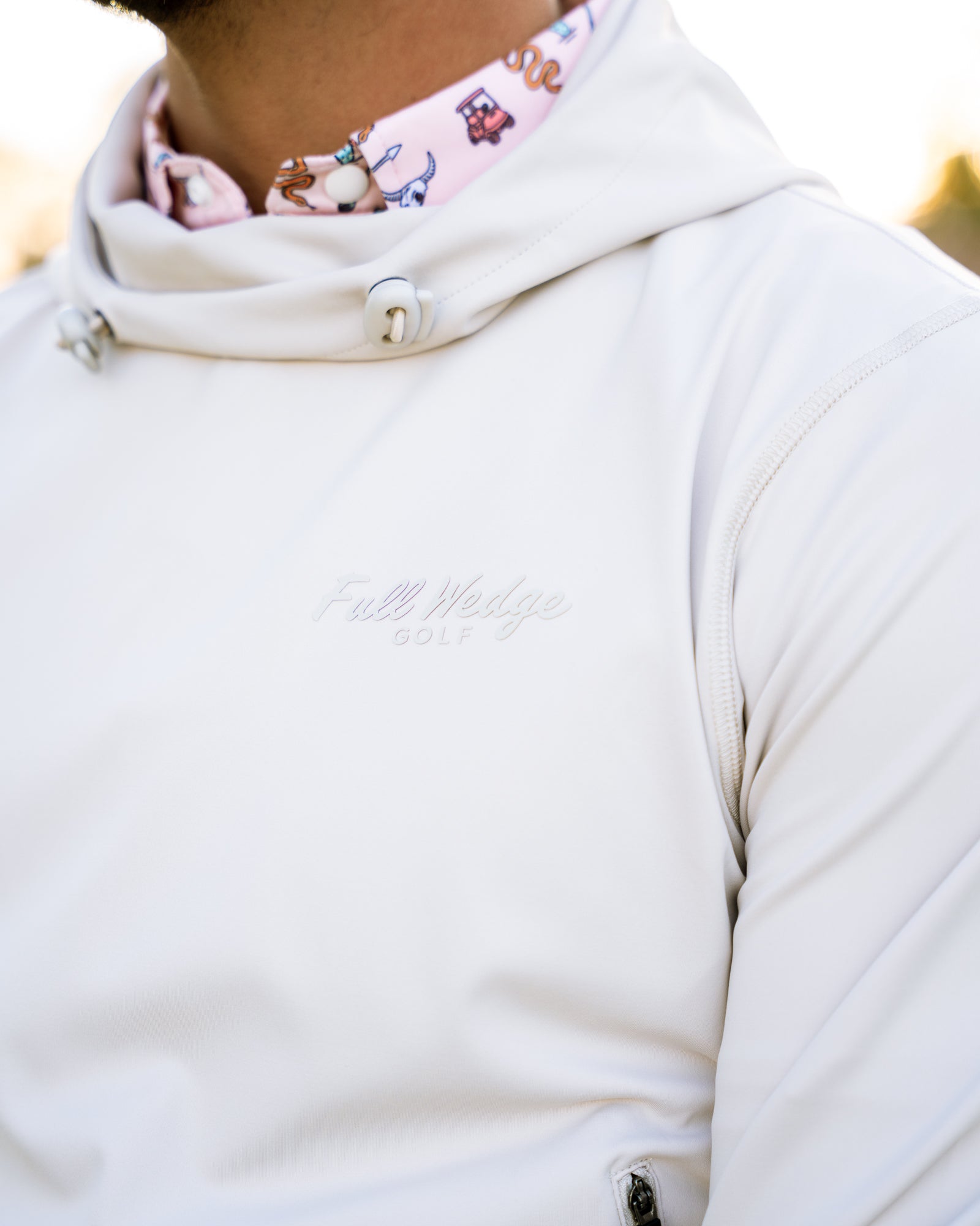 Off-White Elevated Hoodie – Full Wedge Golf
