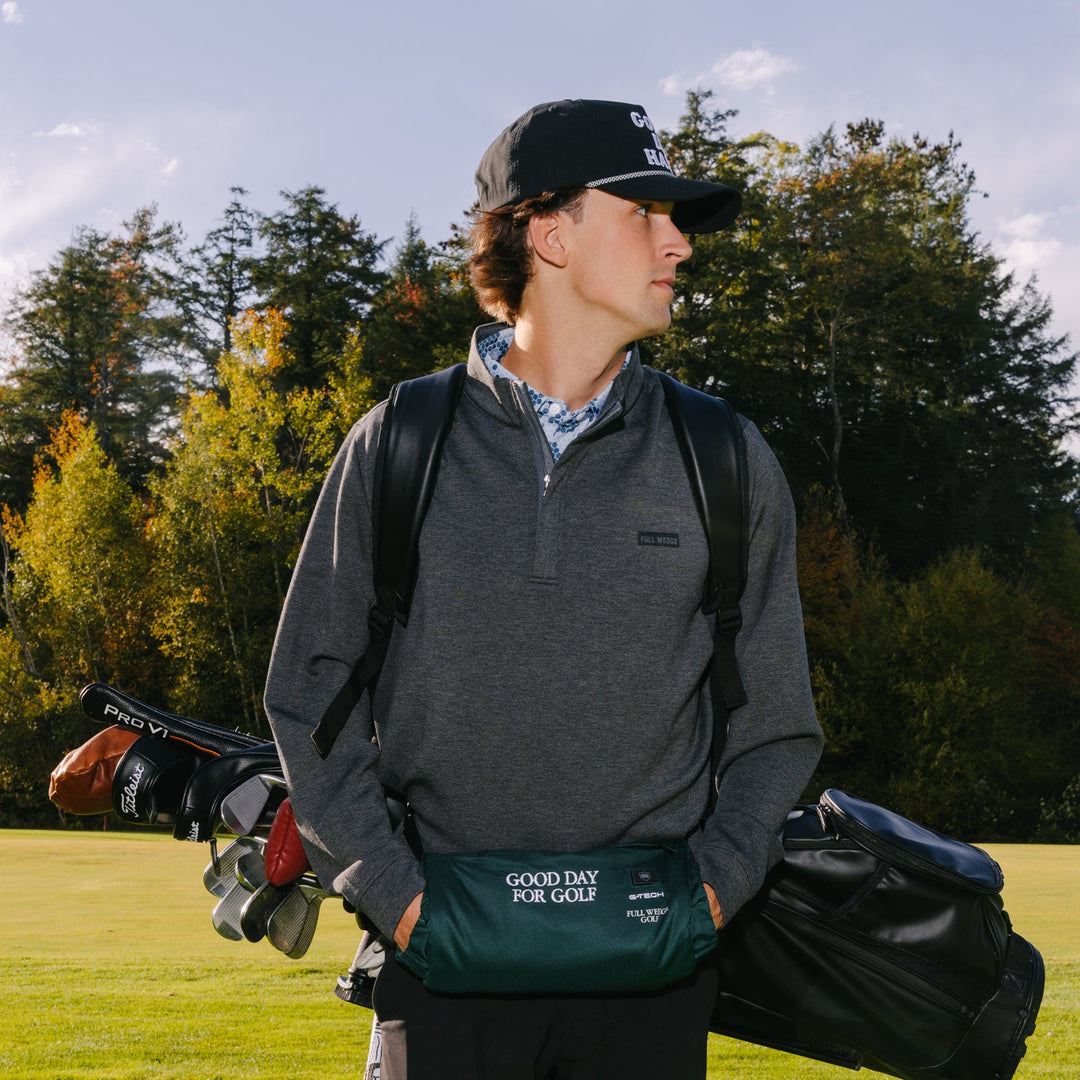 Charcoal Tour Q-Zip - Full Wedge Golf 