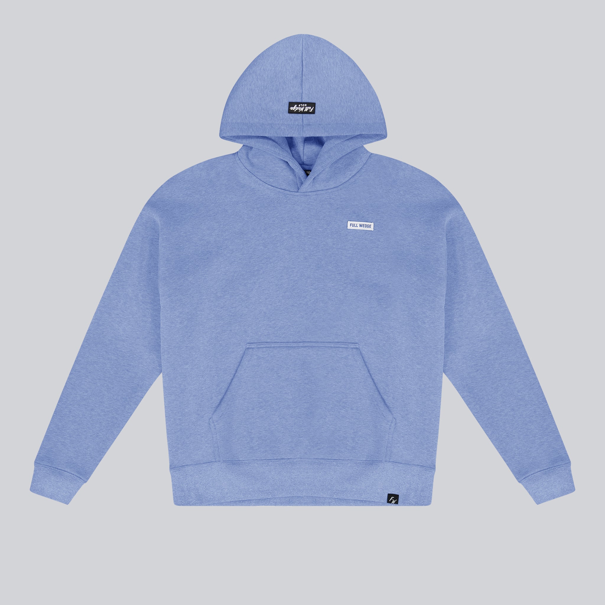 BRIEFING GOLF MS HALF ZIP HOODIE（BLUE／M） Golf is Hard Hoodie - Heather Blue – Full Wedge Golf
