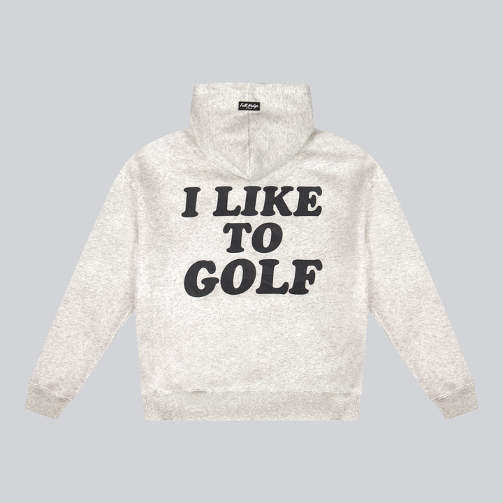 I Like To Golf Hoodie - Heather Grey