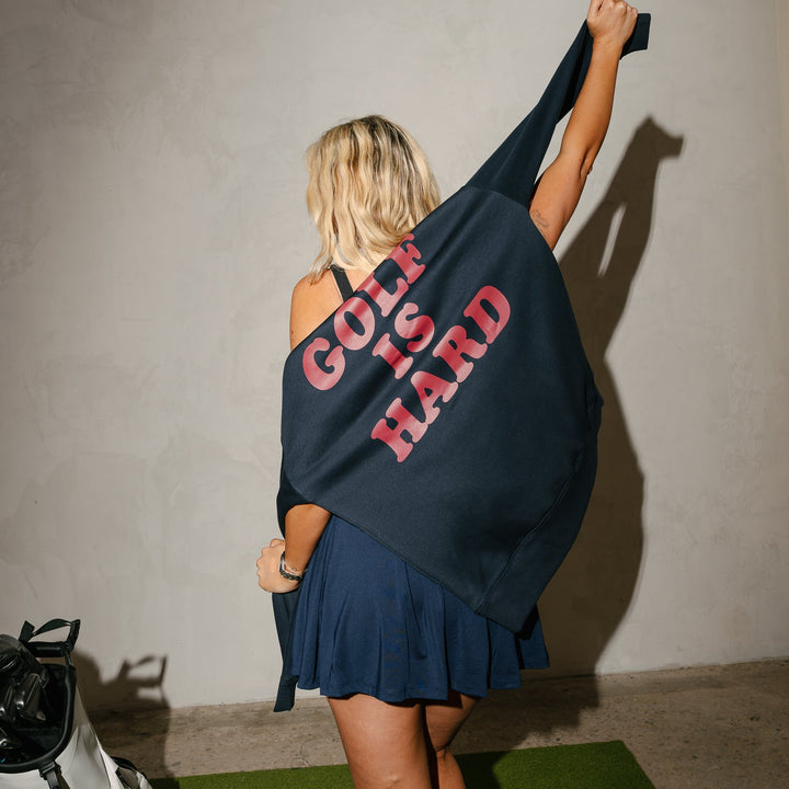 Golf Is Hard Hoodie - Navy