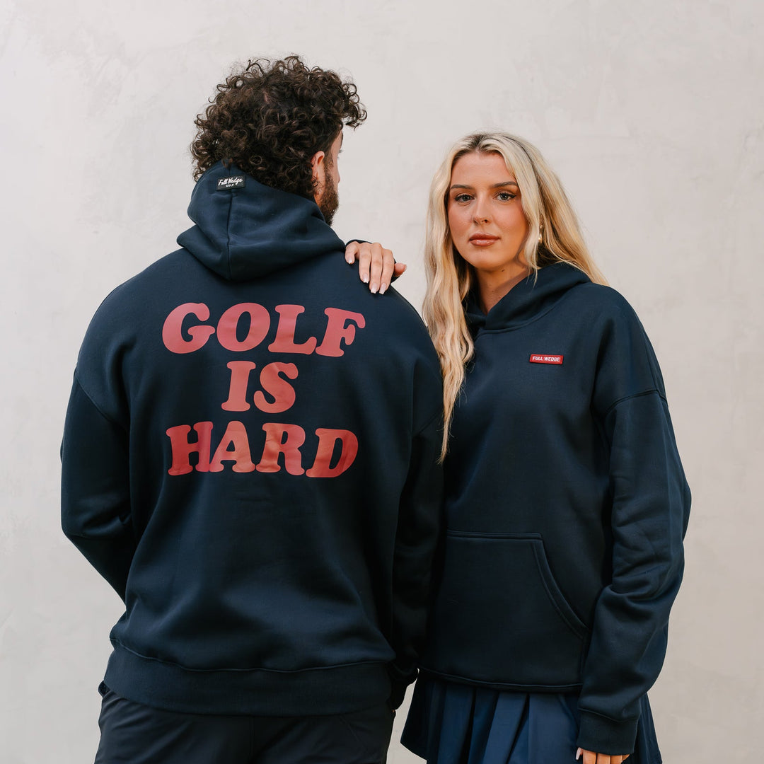 Golf Is Hard Hoodie - Navy