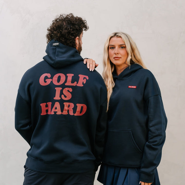 Golf Is Hard Hoodie - Navy