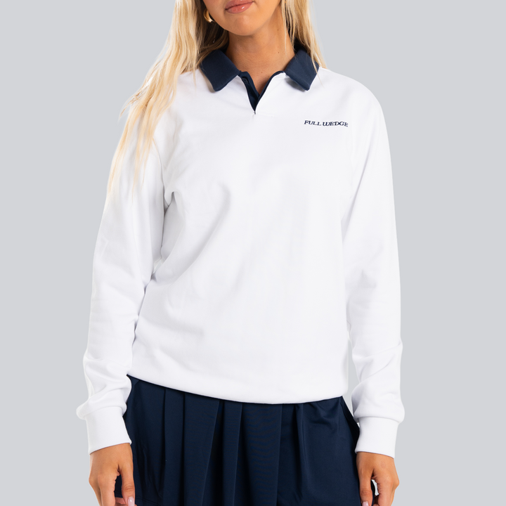 Solid Long Sleeve Polo
