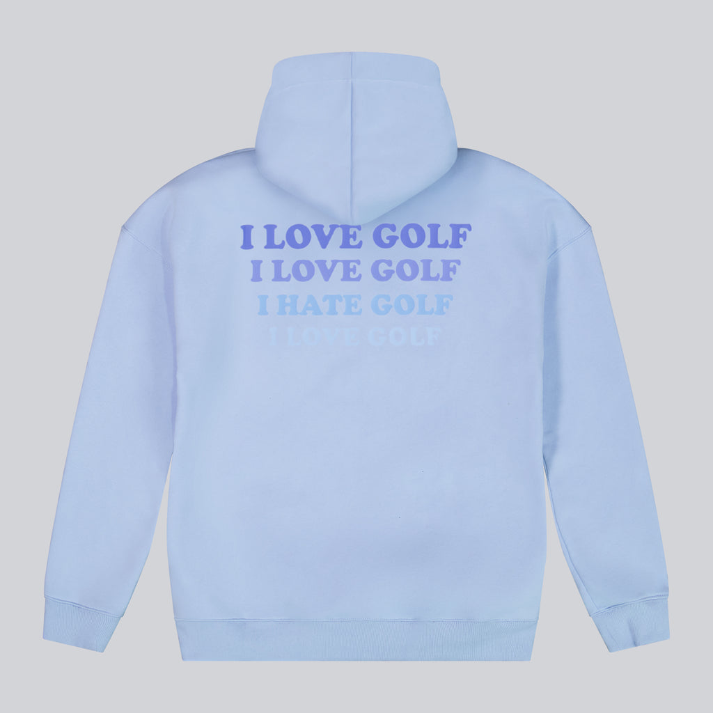 LOVE YOUR SCORE HOODIE (WHITE) | GHOST GOLF GANG