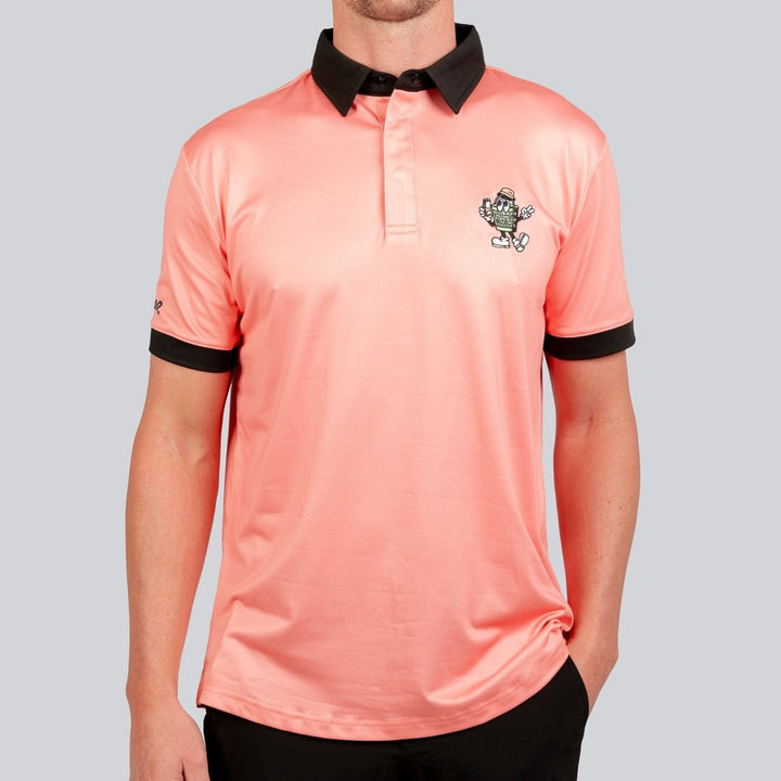 Crawler Polo - Peach - Full Wedge Golf