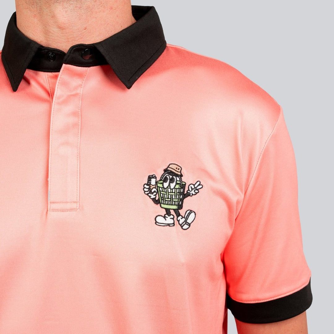 Crawler Polo - Peach - Full Wedge Golf