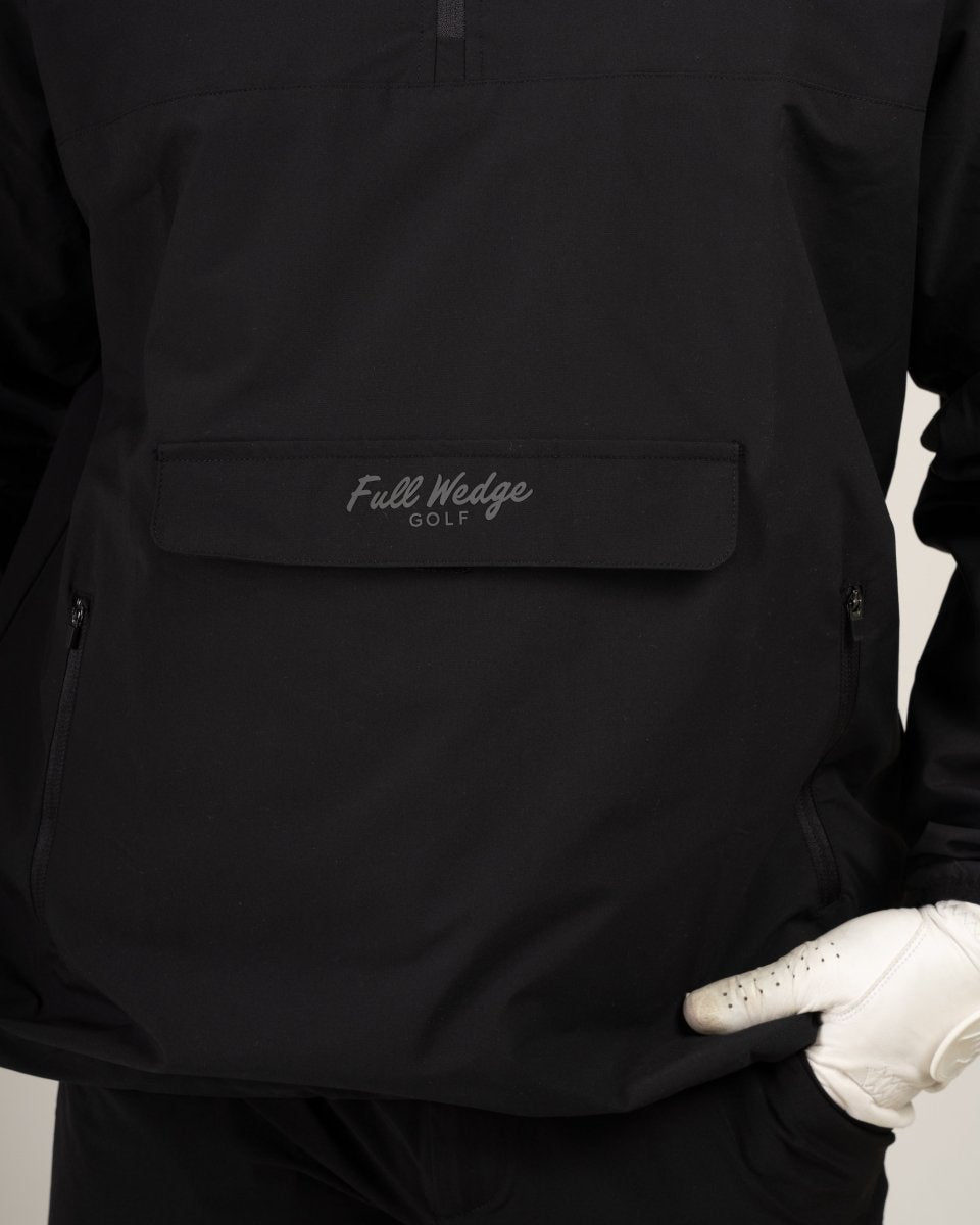 Essential Windbreaker - Black - Full Wedge Golf