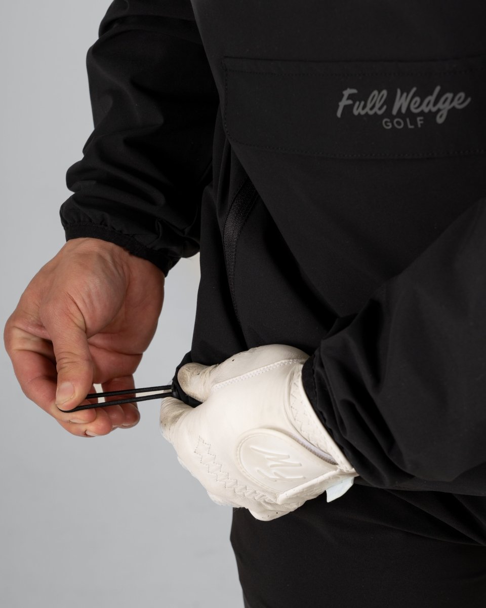 Essential Windbreaker - Black - Full Wedge Golf