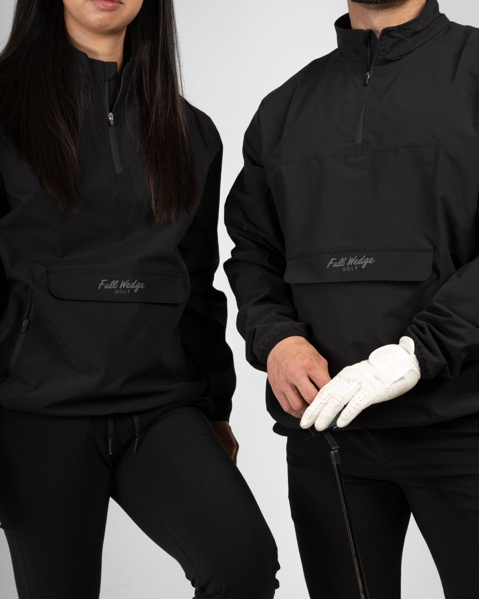 Essential Windbreaker (W) - Black - Full Wedge Golf