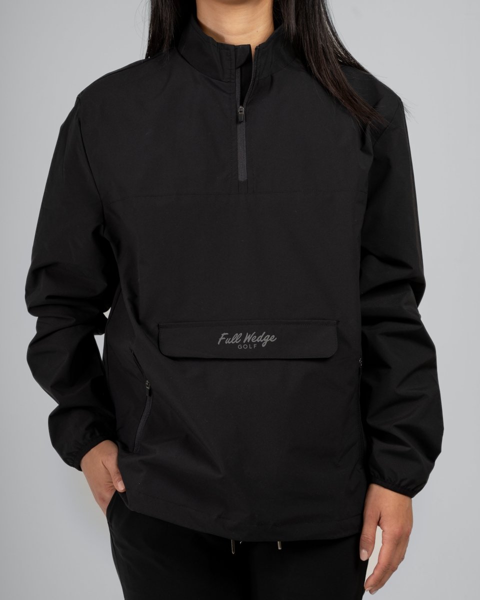 Essential Windbreaker (W) - Black - Full Wedge Golf