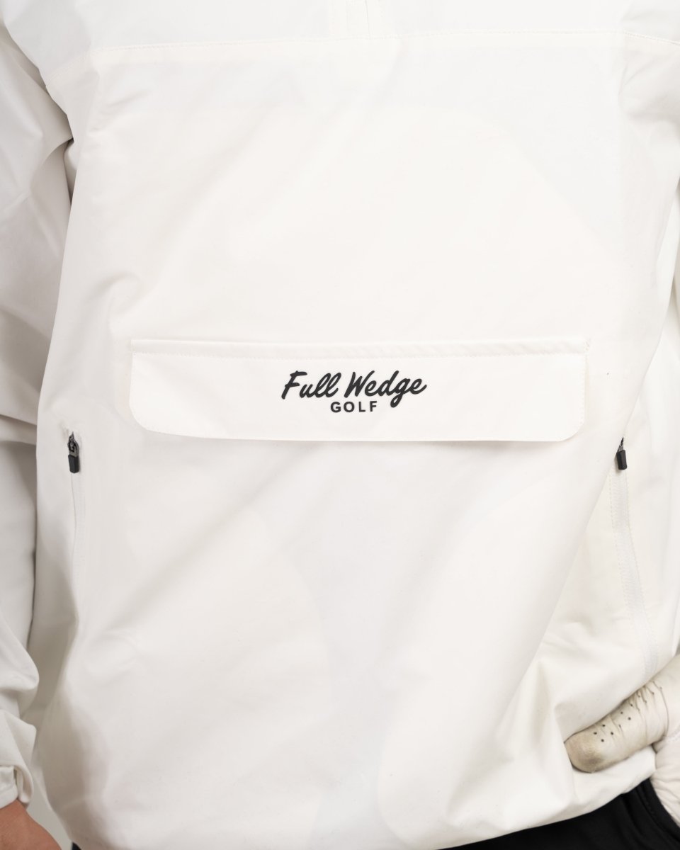 Essential Windbreaker - White - Full Wedge Golf
