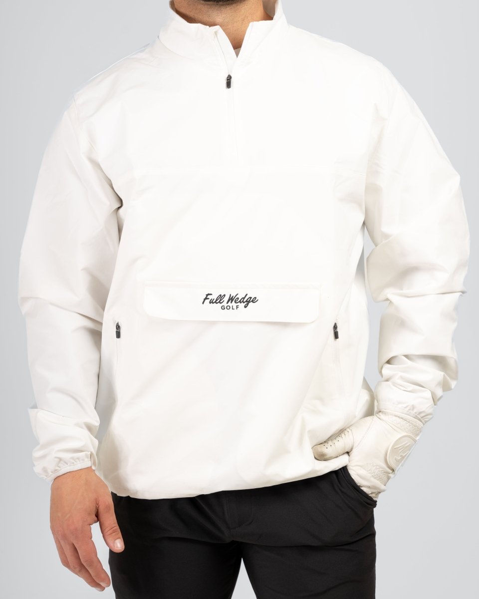 Essential Windbreaker - White - Full Wedge Golf