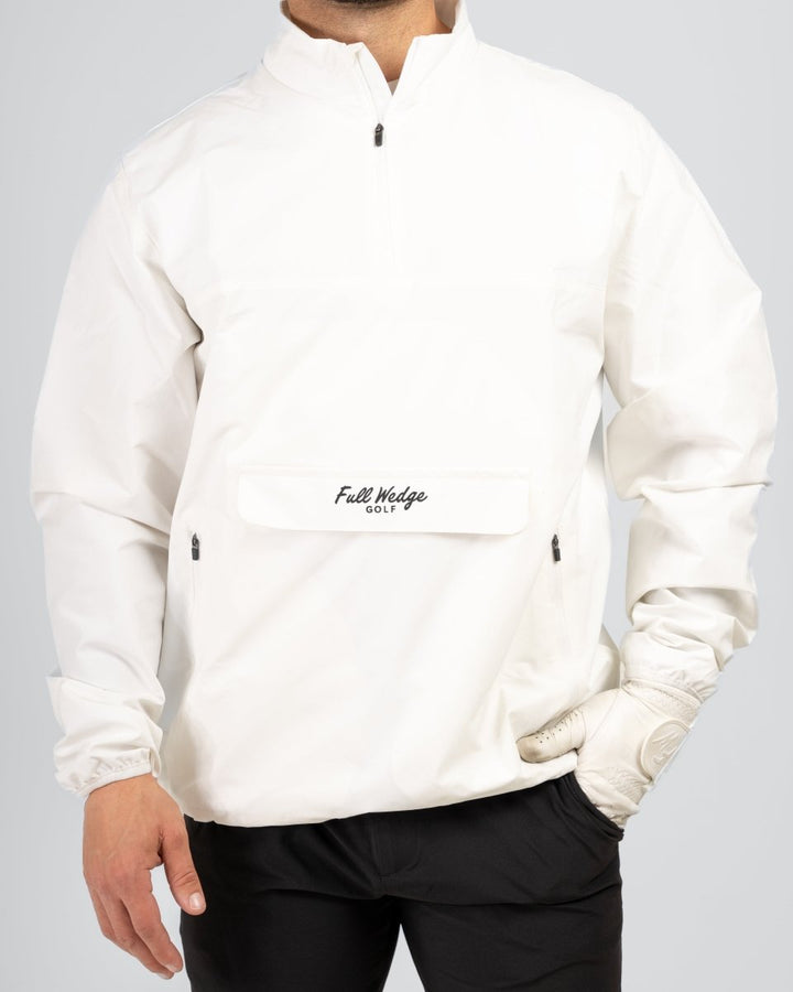 Essential Windbreaker - White - Full Wedge Golf