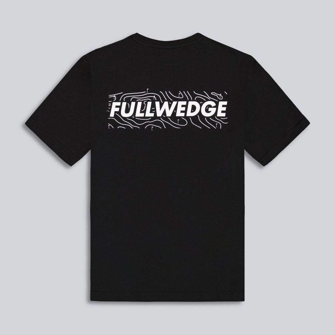 Flag Tee (Black) - Full Wedge Golf