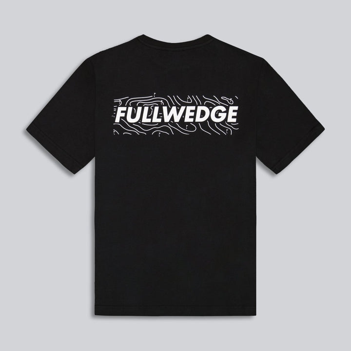 Flag Tee (Black) - Full Wedge Golf