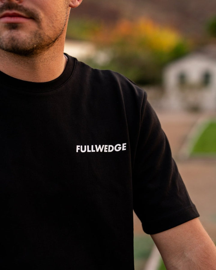 Flag Tee (Black) - Full Wedge Golf
