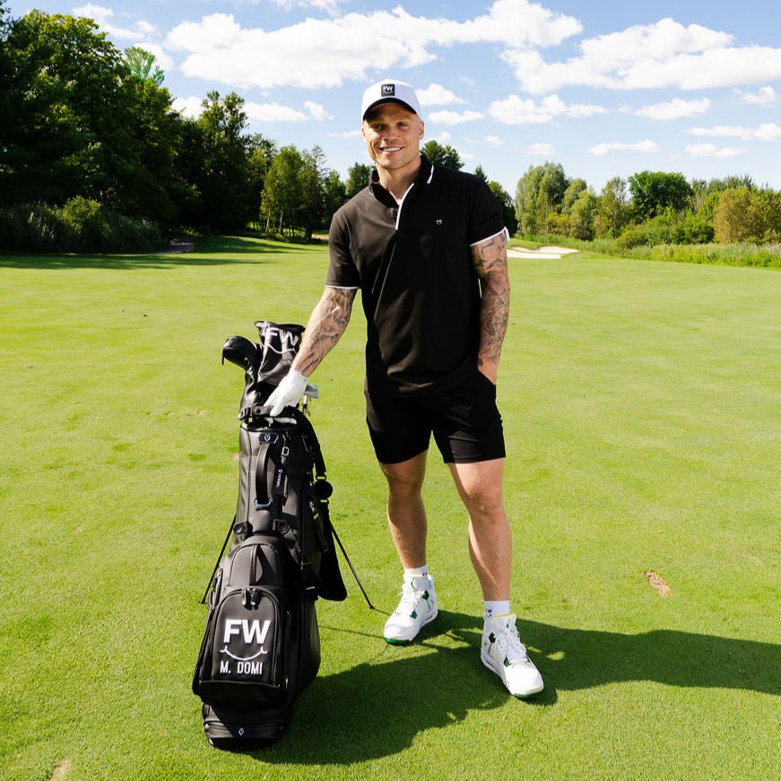 FW◡̈ x Vessel Golf Bag (Black) - Full Wedge Golf