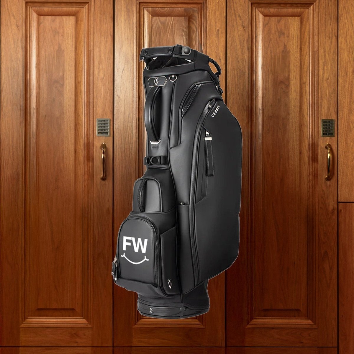FW◡̈ x Vessel Golf Bag (Black) - Full Wedge Golf