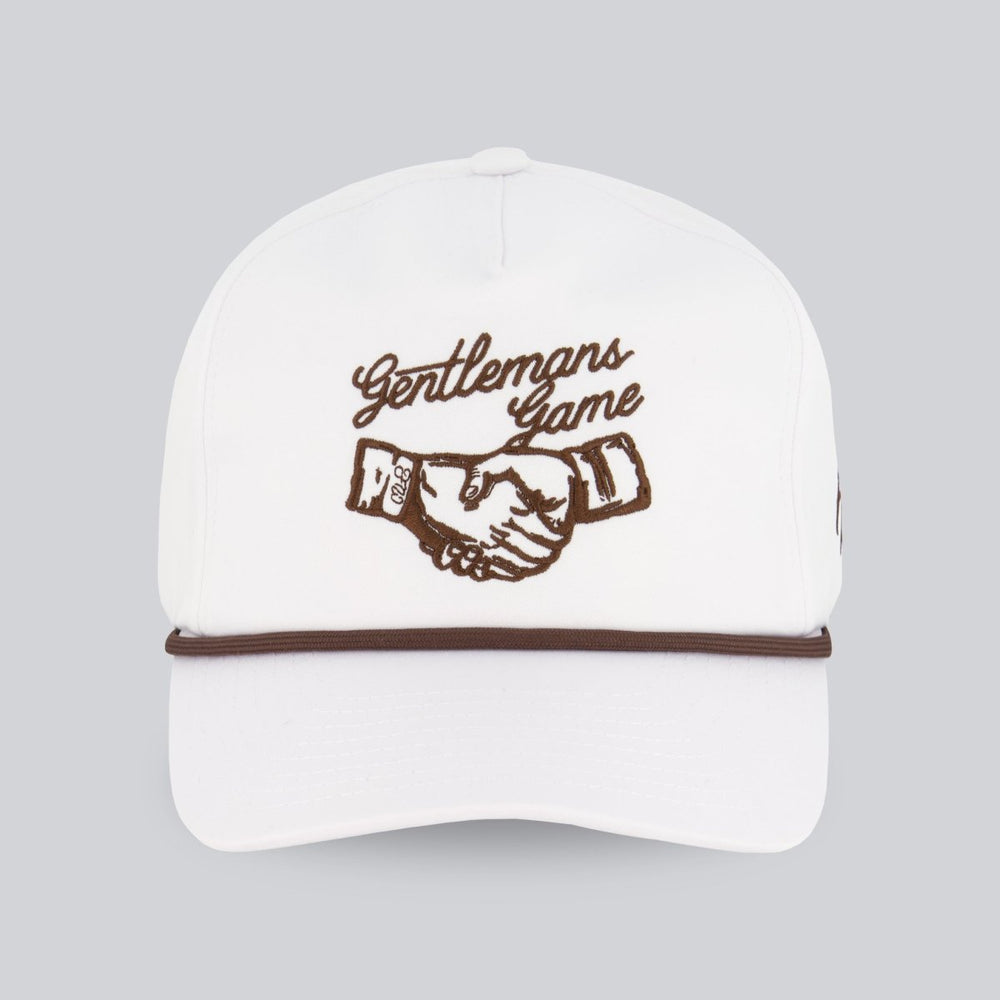 Gentleman's Game Hat - White - Full Wedge Golf