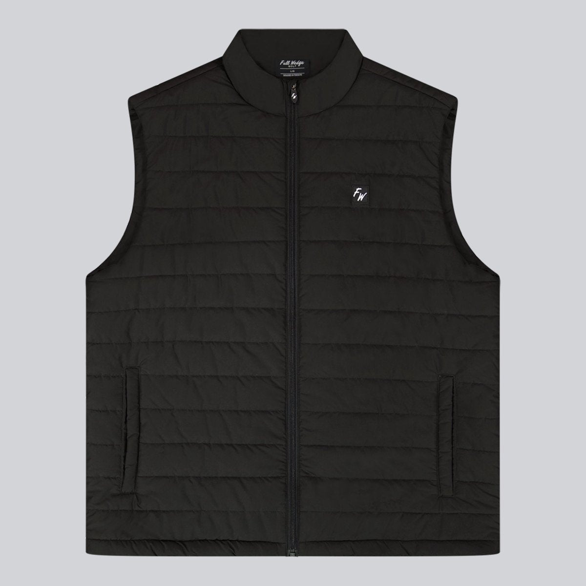 Black Go-To Golf Vest - Full Wedge Golf #color_black