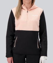 Peach/Black Q-Zip Hoodie (W)