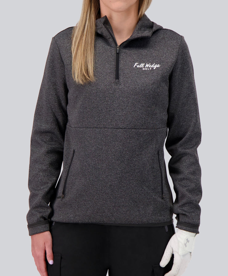 Grey Q-Zip Hoodie (W)