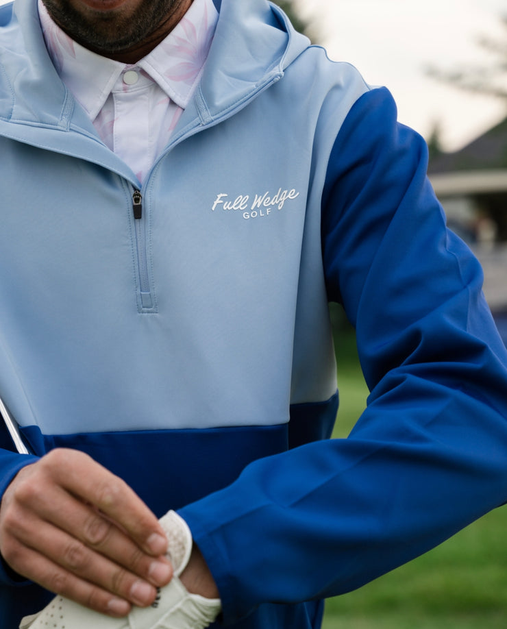 Blue Q-Zip Hoodie