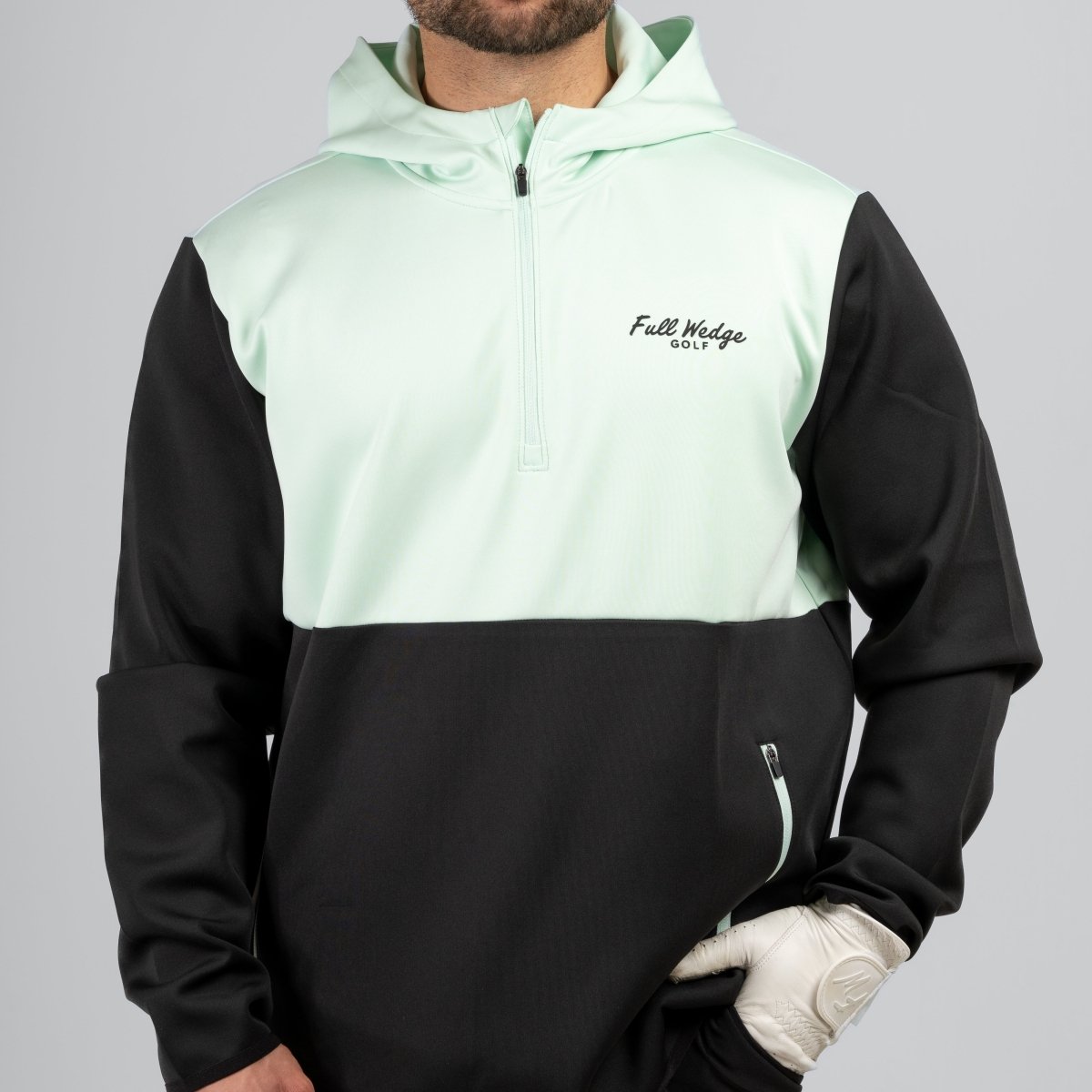 Mint Q-Zip Hoodie - Full Wedge Golf