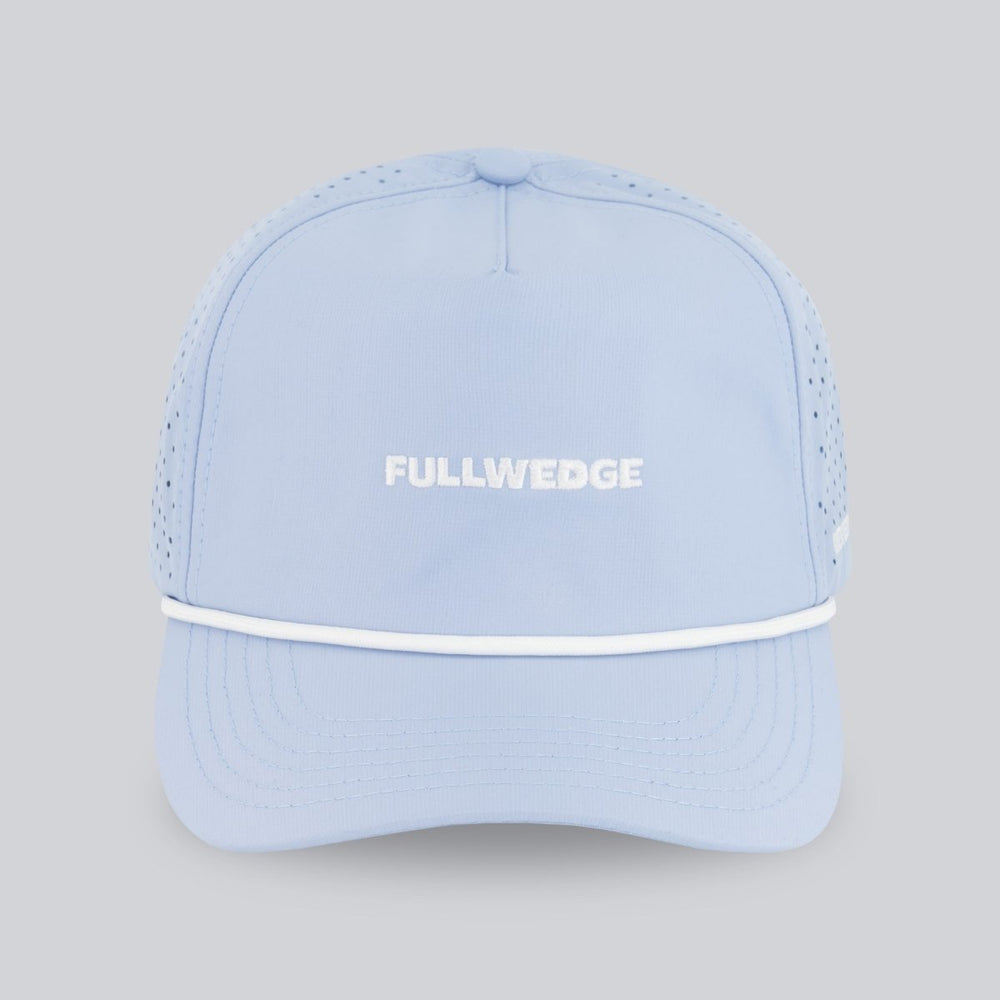 Never Lay Up - Blue Performance Mesh Hat - Full Wedge Golf