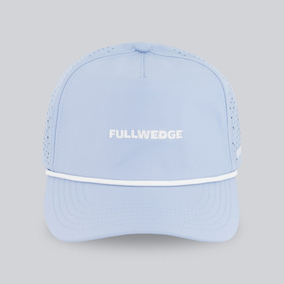 Never Lay Up - Blue Performance Mesh Hat - Full Wedge Golf