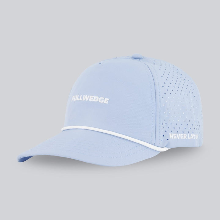Never Lay Up - Blue Performance Mesh Hat - Full Wedge Golf