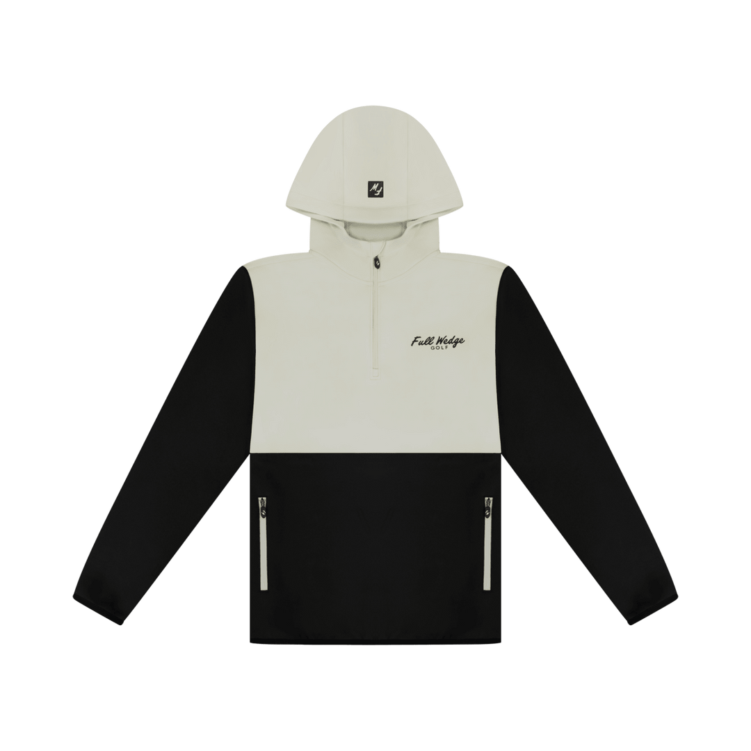 Tan Q-Zip Hoodie - Full Wedge Golf 
