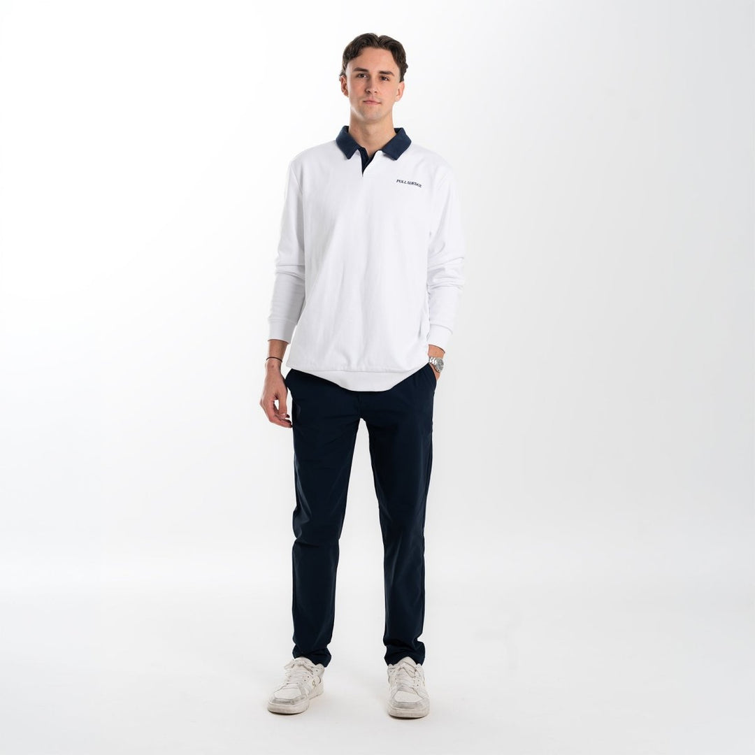 Solid Long Sleeve Polo - Full Wedge Golf 