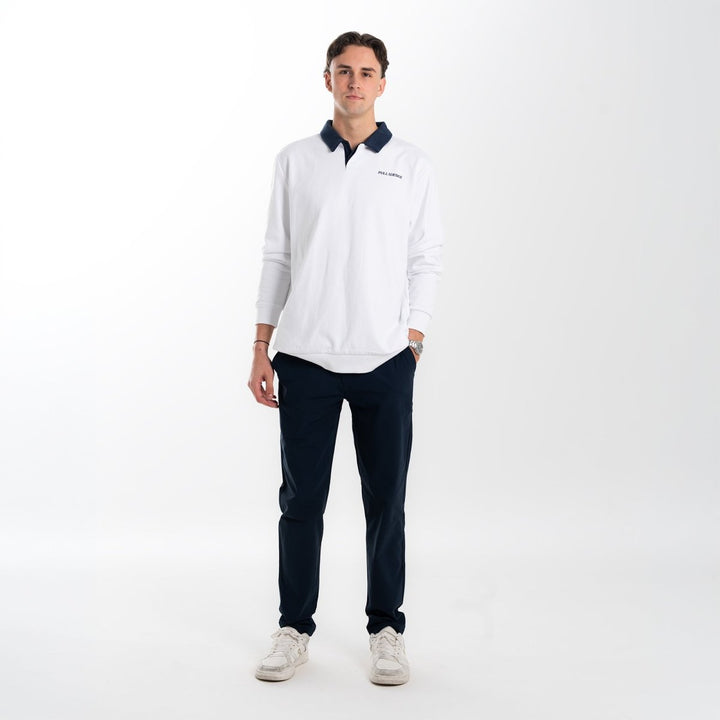 Solid Long Sleeve Polo - Full Wedge Golf 