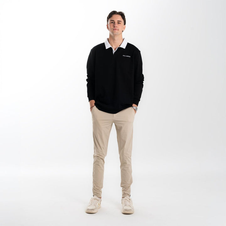 Solid Long Sleeve Polo - Full Wedge Golf 