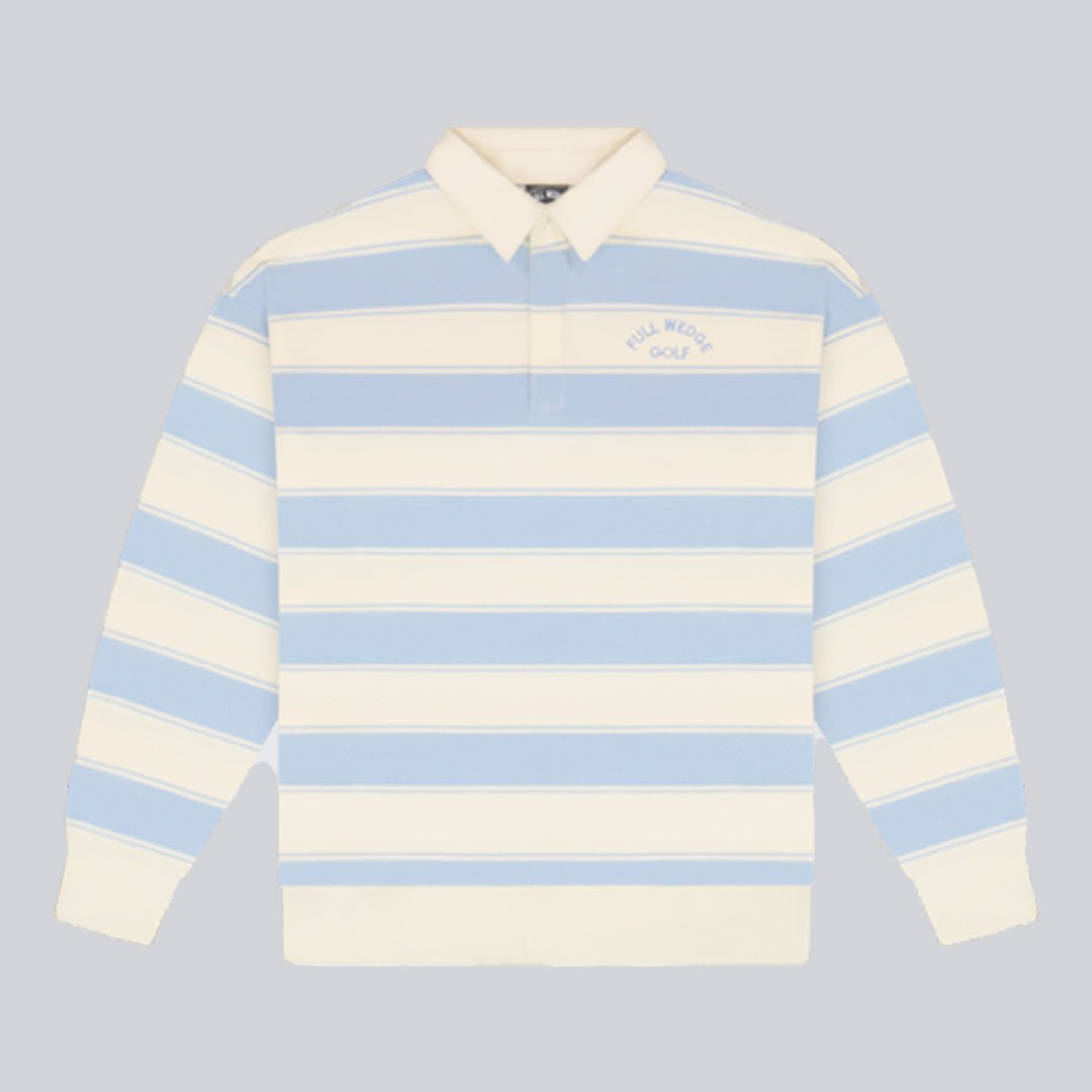 Striped Long Sleeve Polo - Full Wedge Golf #color_pembroke