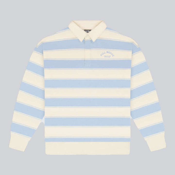 Striped Long Sleeve Polo - Full Wedge Golf 