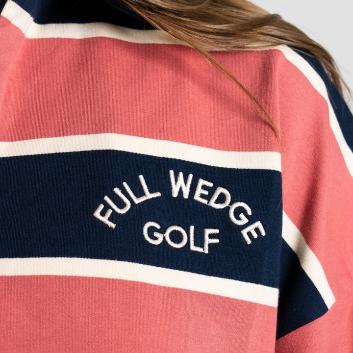Striped Long Sleeve Polo - Full Wedge Golf 