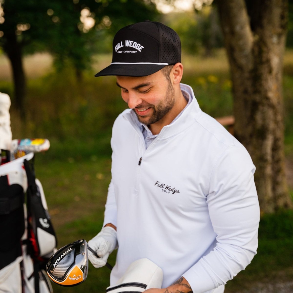 メンズウェア CPH Golf UNDERGARMENT - WHITE L White Q-Zip White - Full Wedge Golf