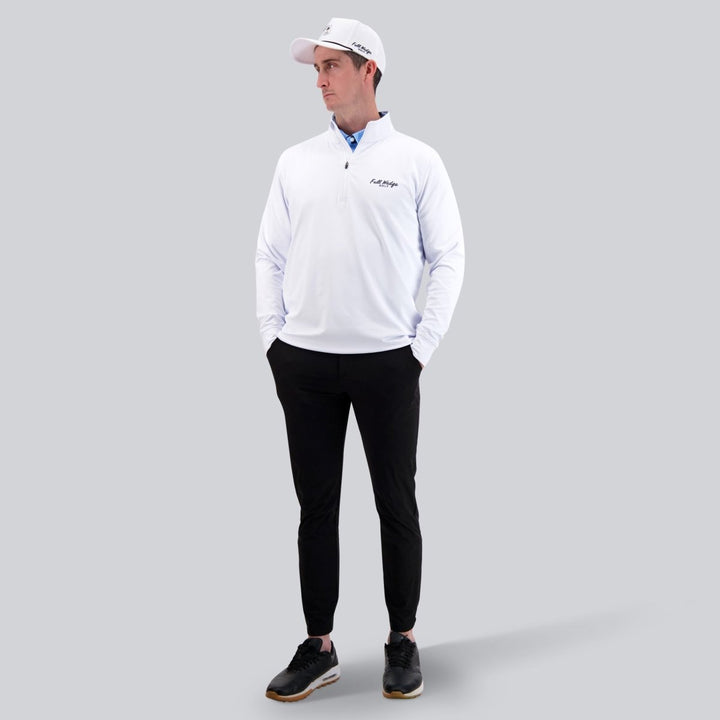 White Q-Zip - Full Wedge Golf